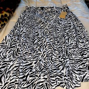 Black and white skirt